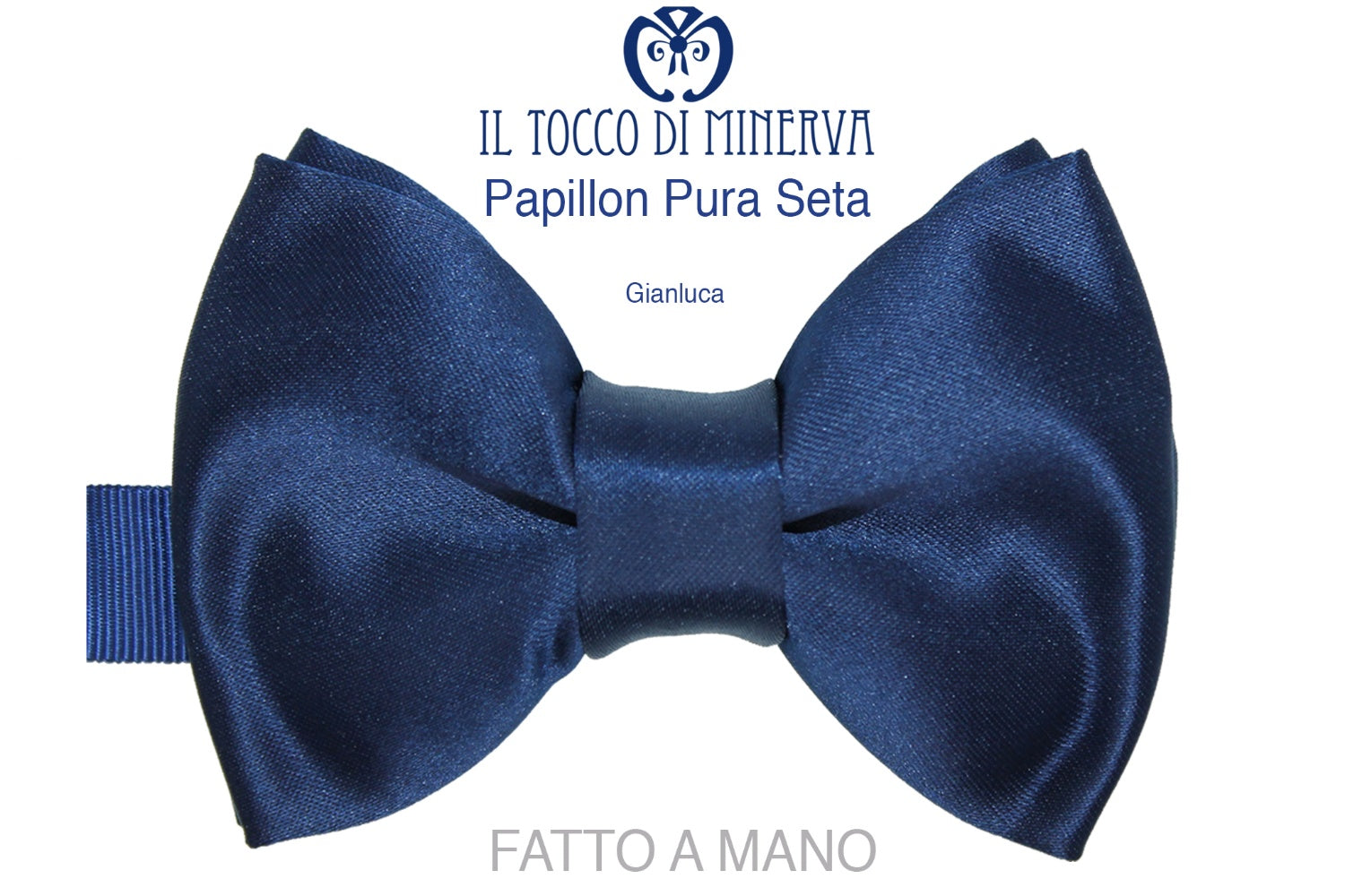 Papillon Farfallino Bimbo seta Gianluca  Linea Prima Comunione Realizzato a mano - Il Tocco di Minerva