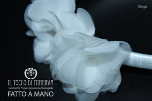 Cerchietto Prima Comunione/Cerimonia Giorgia Banco  – Realizzata A Mano - Il Tocco di Minerva