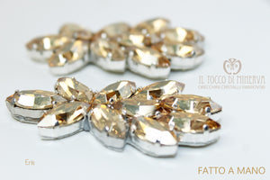 Orecchini in cristallo swarovski platino Eris Linea Sposa Realizzati a mano - Il Tocco di Minerva