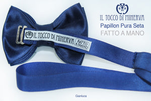 Papillon Farfallino Bimbo seta Gianluca  Linea Prima Comunione Realizzato a mano - Il Tocco di Minerva