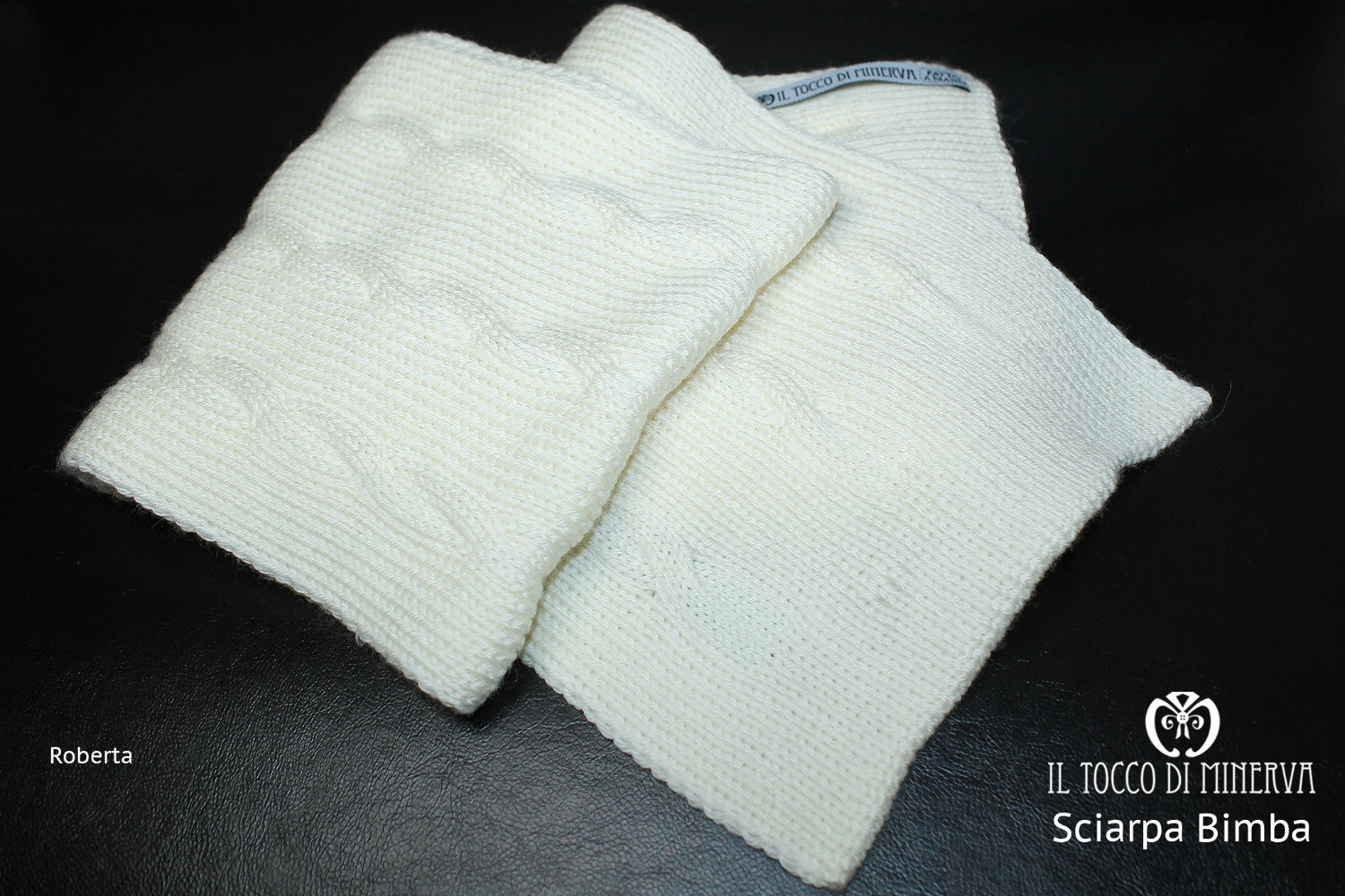 Sciarpa Bimba Panna Roberta – realizzata a mano – HandMade - Il Tocco di Minerva