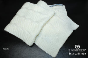Sciarpa Bimba Panna Roberta – realizzata a mano – HandMade - Il Tocco di Minerva