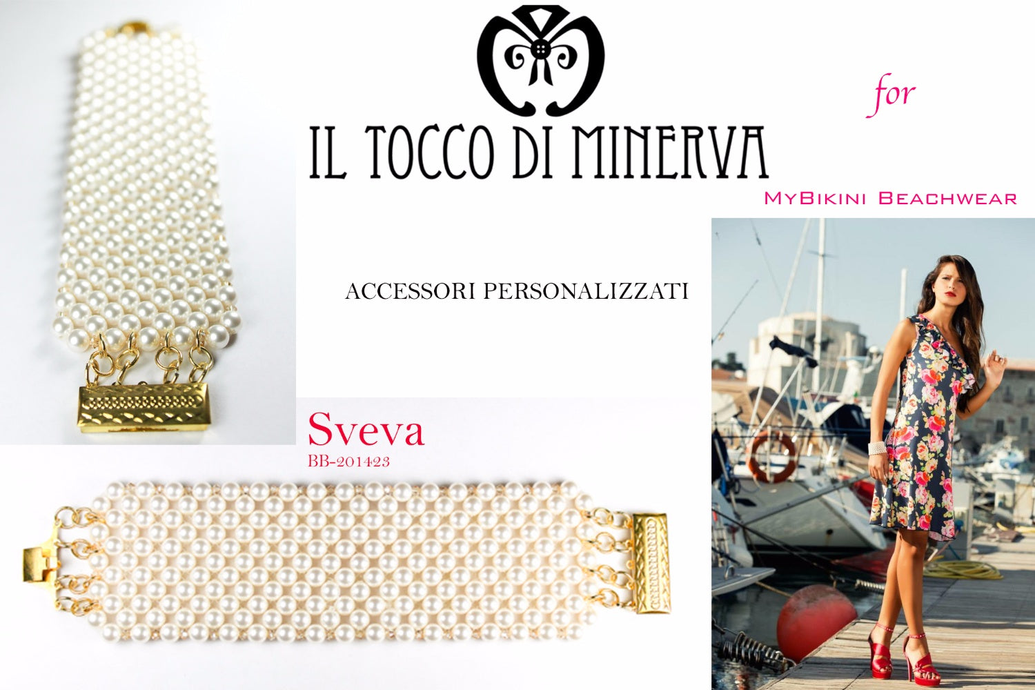 Bracciale perle Sveva Realizzato a mano - Handmade - Il Tocco di Minerva