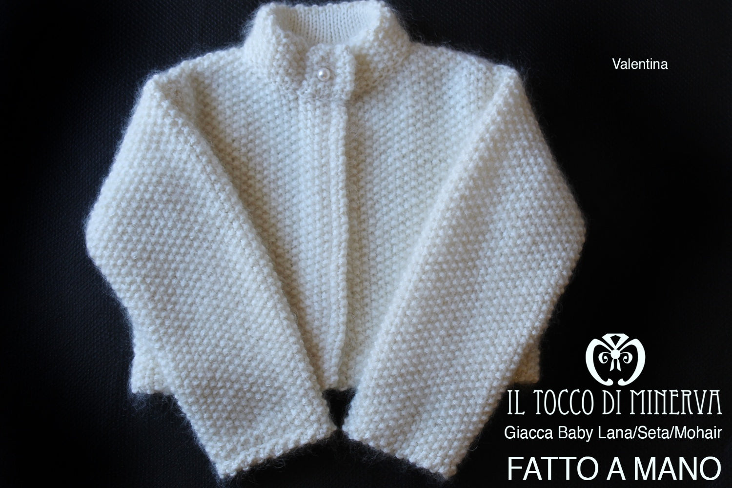 Giacchino baby Lana/Seta/Mohair Valentina 6/7anni - Il Tocco di Minerva