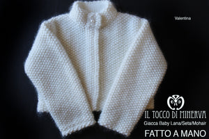 Giacchino baby Lana/Seta/Mohair Valentina 6/7anni - Il Tocco di Minerva