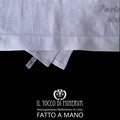 Asciugamano neonato/a lino personalizzabile  Realizzato a mano - Handmade - Il Tocco di Minerva