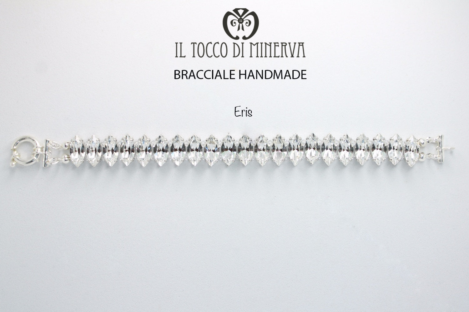 Bracciale Swarovski Eris Cristal Linea Sposa Realizzato a mano - Il Tocco di Minerva