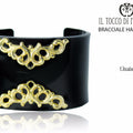 Bracciale plexiglas nero lucido Elisabeth Realizzato a mano – Handmade - Il Tocco di Minerva