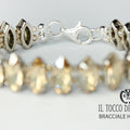 Bracciale Swarovski Eris Gold - Realizzato a mano - Il Tocco di Minerva