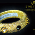 Bracciale lamè e swarovski Isabel - Realizzato a mano - Il Tocco di Minerva