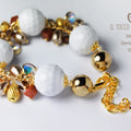 Bracciale multicolore pietre e swarovski Marmolada Realizzato a mano - Handmade - Il Tocco di Minerva