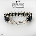 Bracciale Swarovski Eris Nero - Realizzato a mano - Il Tocco di Minerva