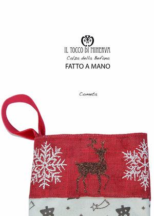 Calza della Befana Cometa Realizzata a Mano - Handmade - Il Tocco di Minerva