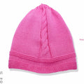 Cappello Pink Bimba Pura Lana - realizzato a mano - HandMade - Il Tocco di Minerva