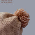 Sciarpa e cappello bimba pura lana rosa antico Jerusalema - Realizzato a Mano - Il Tocco di Minerva