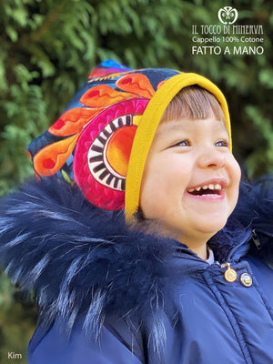 Cappello reversibile donna in bamboo e cotone kim - Fatto a Mano - Il Tocco di Minerva