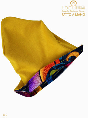 Cappello reversibile donna in bamboo e cotone kim - Fatto a Mano - Il Tocco di Minerva