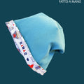 Cappello reversibile bambino100% cotone Pirati - Fatto a Mano - Il Tocco di Minerva