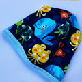 Cappello reversibile bambino100% cotone animali marini - Fatto a Mano - Il Tocco di Minerva