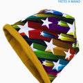 Cappello reversibile bambina 100% cotone stars - Fatto a Mano - Il Tocco di Minerva