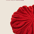 Cappello donna rosso in lana e mohair Belen - Realizzato a mano - Il Tocco di Minerva
