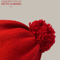 Sciarpa e cappello bimba  pura lana rosso e bianco zoe - Realizzato a Mano - Il Tocco di Minerva