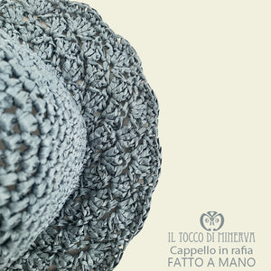 Cappello in rafia - fatto a mano - Il Tocco di Minerva