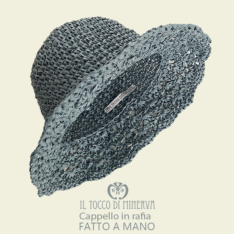 Cappello in rafia - fatto a mano - Il Tocco di Minerva