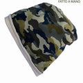 Cappello reversibile unisex 100% cotone mimetica - Fatto a Mano - Il Tocco di Minerva