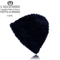 Cappello pelliccia donna Cuddly nero - Fatto a mano - Il Tocco di Minerva