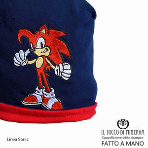 Cappello reversibile ricamato da bambino linea catoon - Fatto a Mano - Il Tocco di Minerva