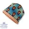 Cappello reversibile felpato bambina fantasia Anna e Olaf - Fatto a Mano - Il Tocco di Minerva