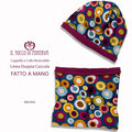 Cappello e collo reversibile mille bolle -Fatto a Mano