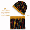 Cappello e collo reversibile new york -Fatto a Mano