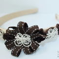 Cerchietto beige e marrone Terra Realizzato a mano - Handmade - Il Tocco di Minerva