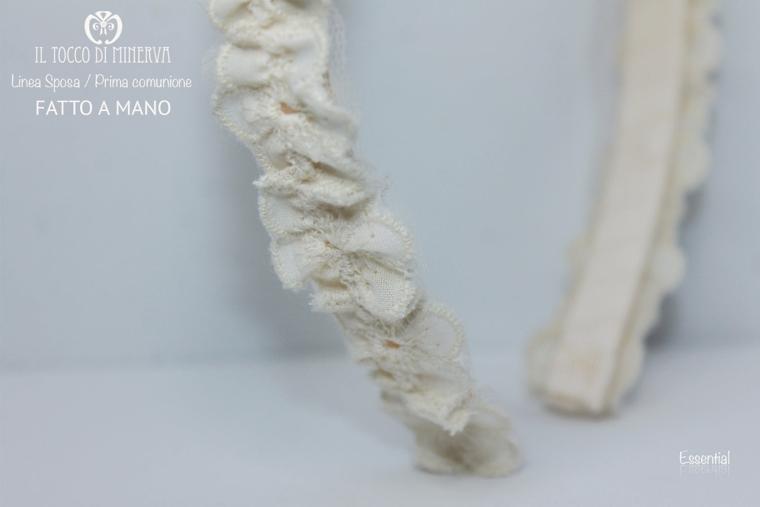 Cerchietto beige Prima Comunione Essential Realizzato a mano - Il Tocco di Minerva