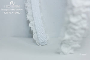 Cerchietto bianco Prima Comunione Essential Realizzato a mano - Il Tocco di Minerva
