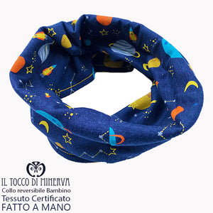 Collo da Bambino in Cotone Certificato Universo senape - Fatto a Mano - Il Tocco di Minerva