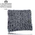 Collo pelliccia donna Cuddly tortora - Fatto a mano - Il Tocco di Minerva