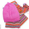 Completo Baby cappellino e sciarpetta Pink - realizzato a mano - HandMade - Il Tocco di Minerva