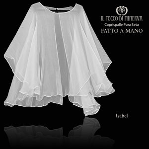 Coprispalle Isabel pura seta - Fatto a Mano - Il Tocco di Minerva