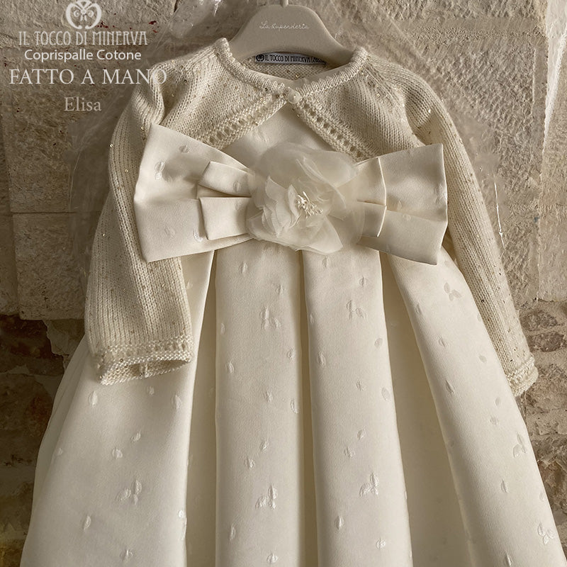 Coprispalle Bambina in cotone Elisa - Fatto a Mano - Il Tocco di Minerva