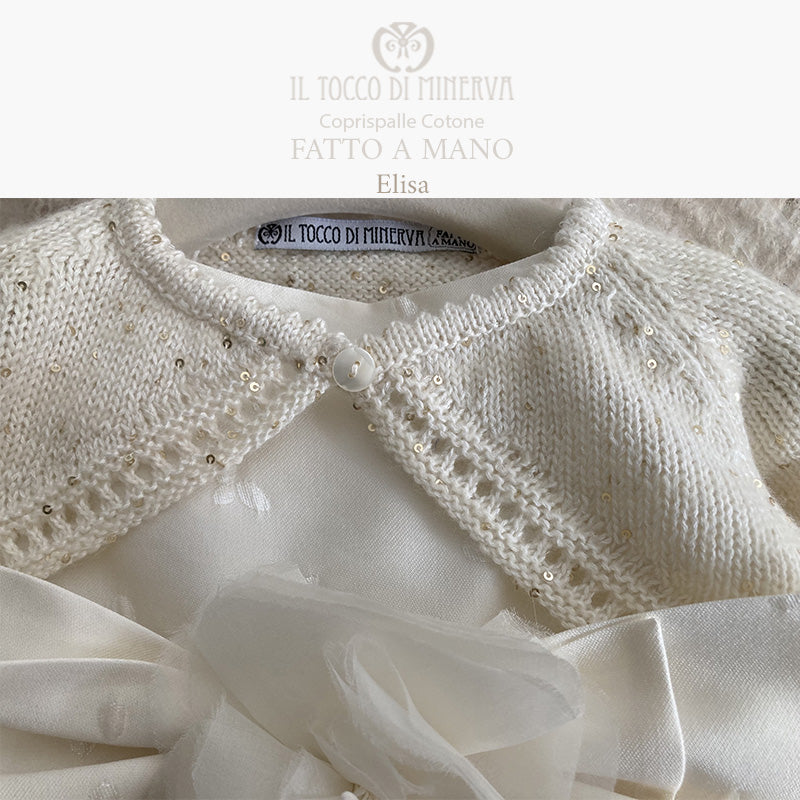 Coprispalle Bambina in cotone Elisa - Fatto a Mano - Il Tocco di Minerva