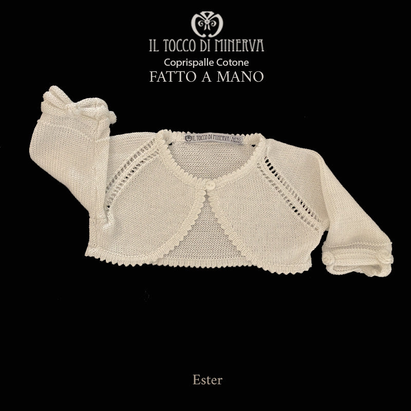 Coprispalle Bambina in cotone Ester - Fatto a Mano - Il Tocco di Minerva