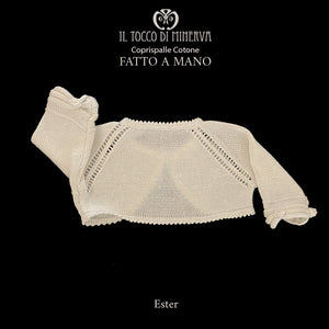 Coprispalle Bambina in cotone Ester - Fatto a Mano - Il Tocco di Minerva