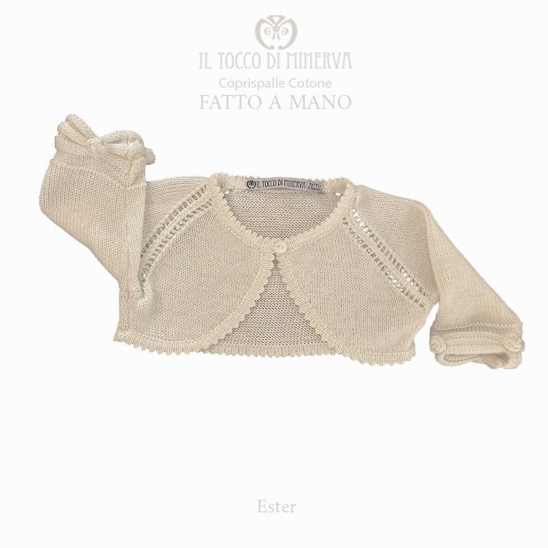 Coprispalle Bambina in cotone Ester - Fatto a Mano - Il Tocco di Minerva
