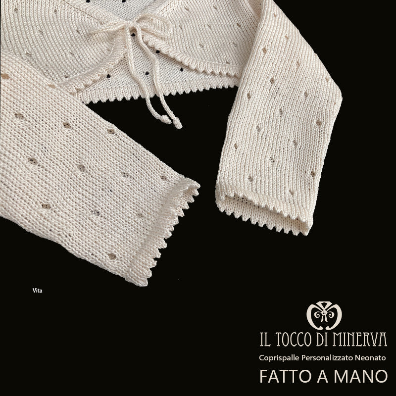 Coprispalle Neonato in cotone Vita - Fatto a Mano - Il Tocco di Minerva