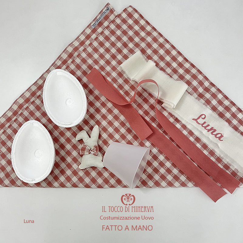 Costumizzazione Uovo di Pasqua Luna rosa bimba - Fatto a mano (Copia)