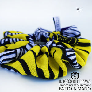 Elastico per capelli cotone Afro - Realizzato a mano - Il Tocco di Minerva