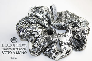 Elastico per capelli seta Giorgia  - Realizzato a mano - Il Tocco di Minerva